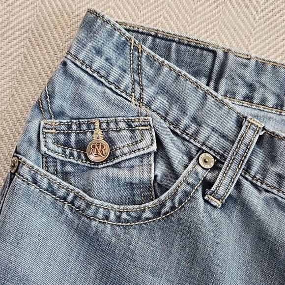 Rock & Republic Jeans Men's Size 36x30 Neil Cut Denim Blue Flap Pockets EUC - Picture 9 of 16
